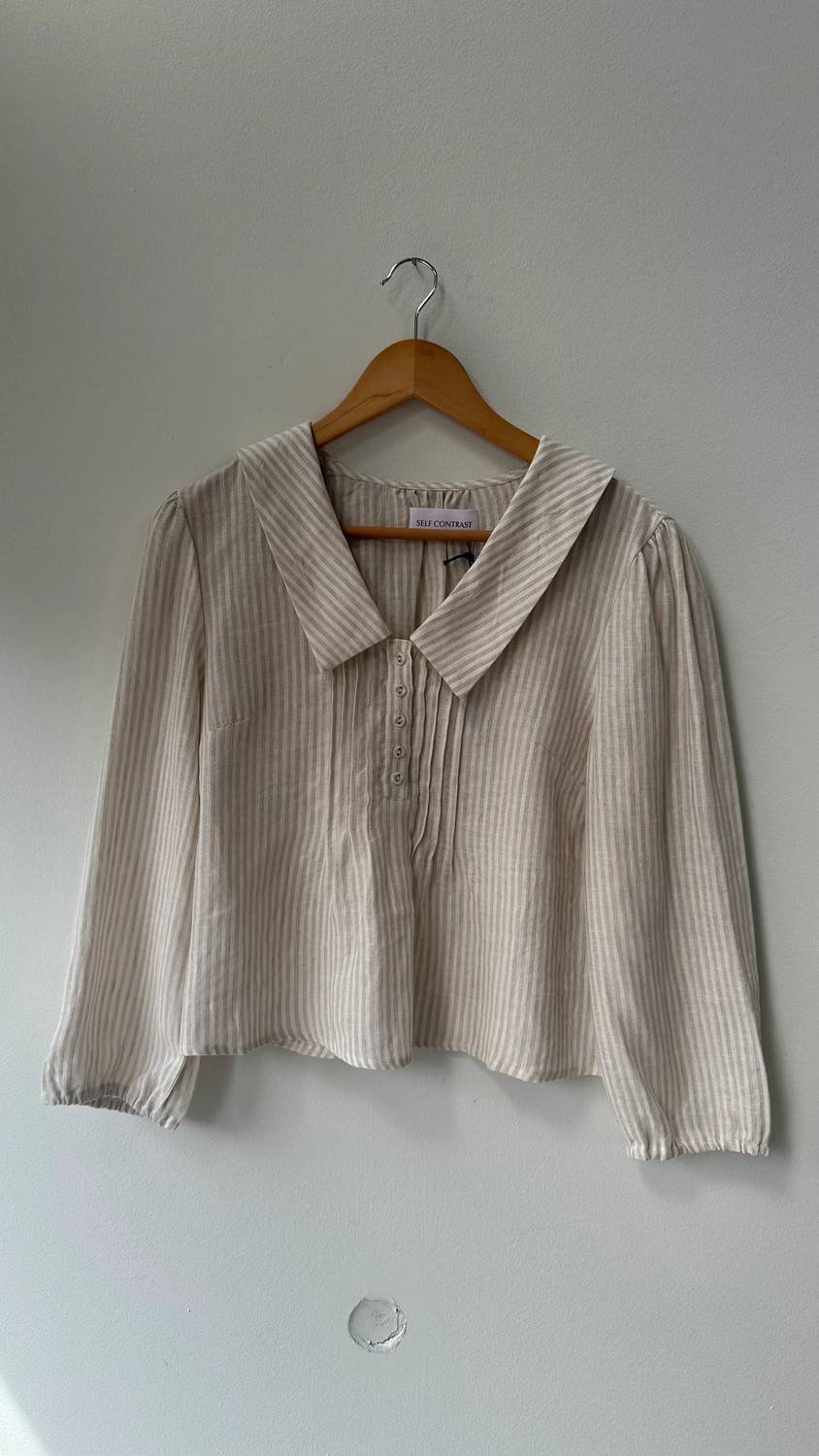 Self Contrast - Danna Sailor Collar Blouse