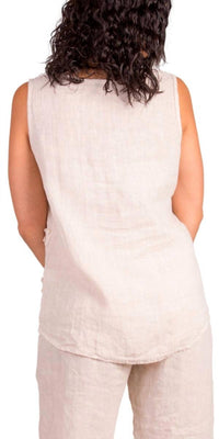 Gigi Moda - Palermo Linen Sleeveless Top