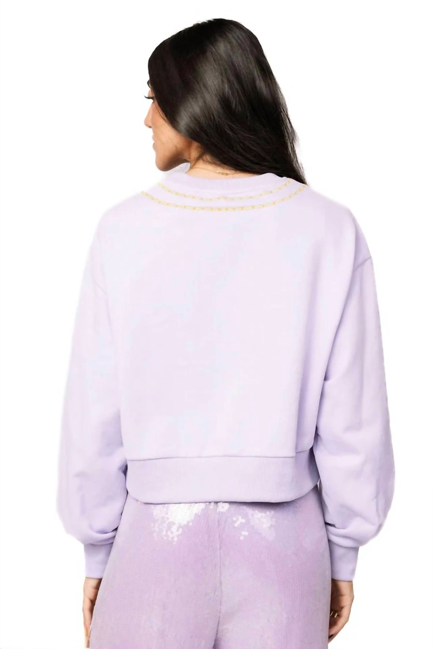 Queen Of Sparkles - Licensed Wicked Charm Necklace Sweatshirt