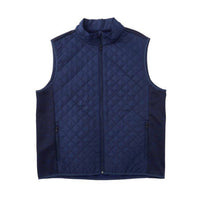 F/X Fusion Men's Quilted Sporty Vest in navy - men's jacket