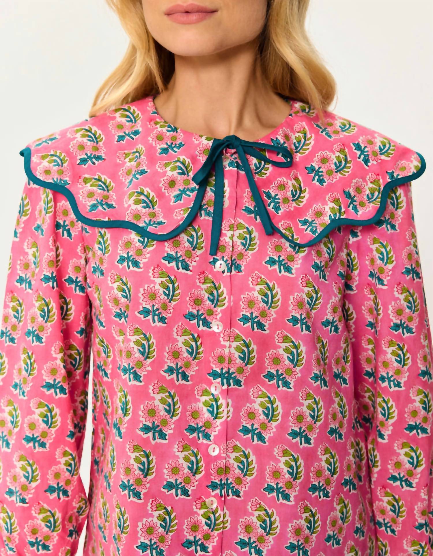 Pink City Prints - Apple Blouse