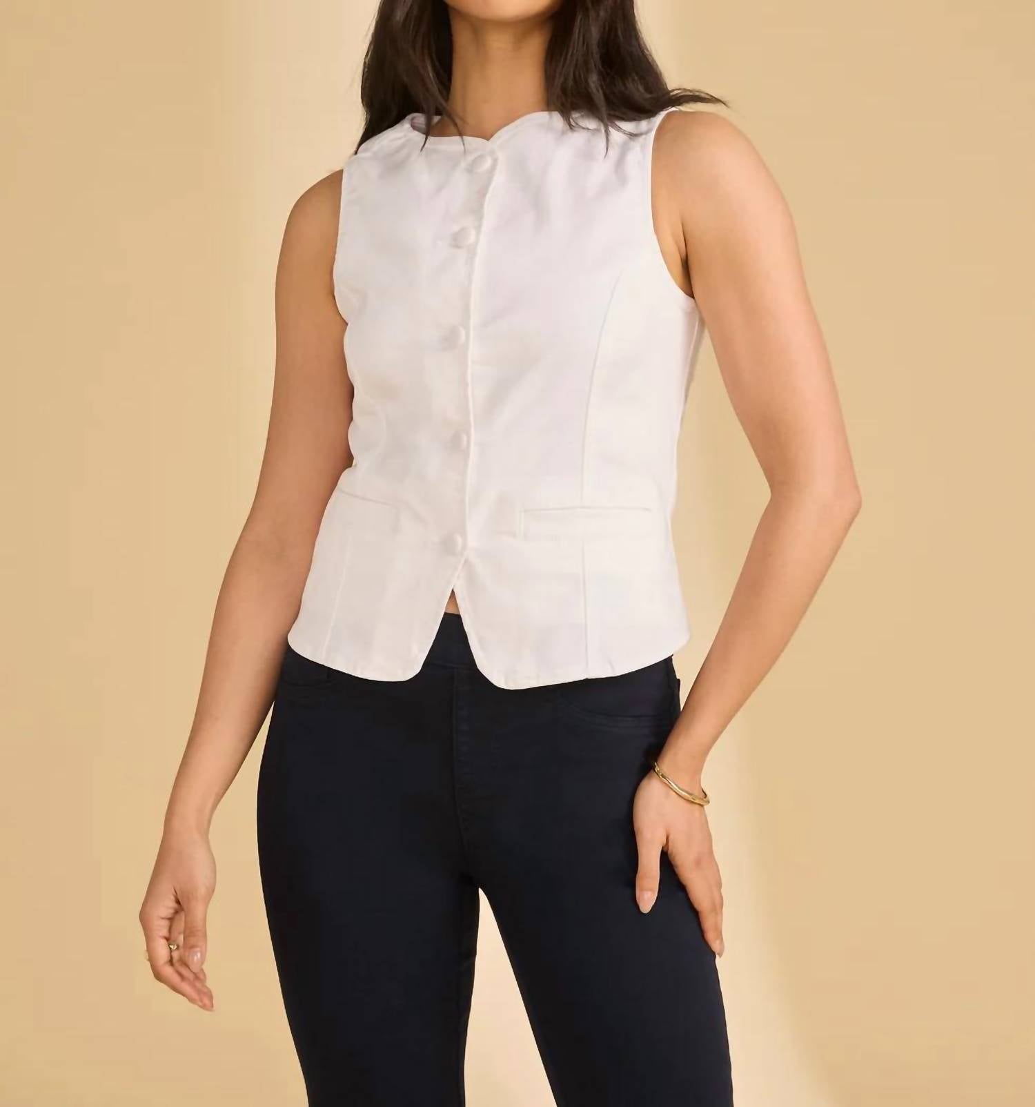 Fdj - Button Front Vest