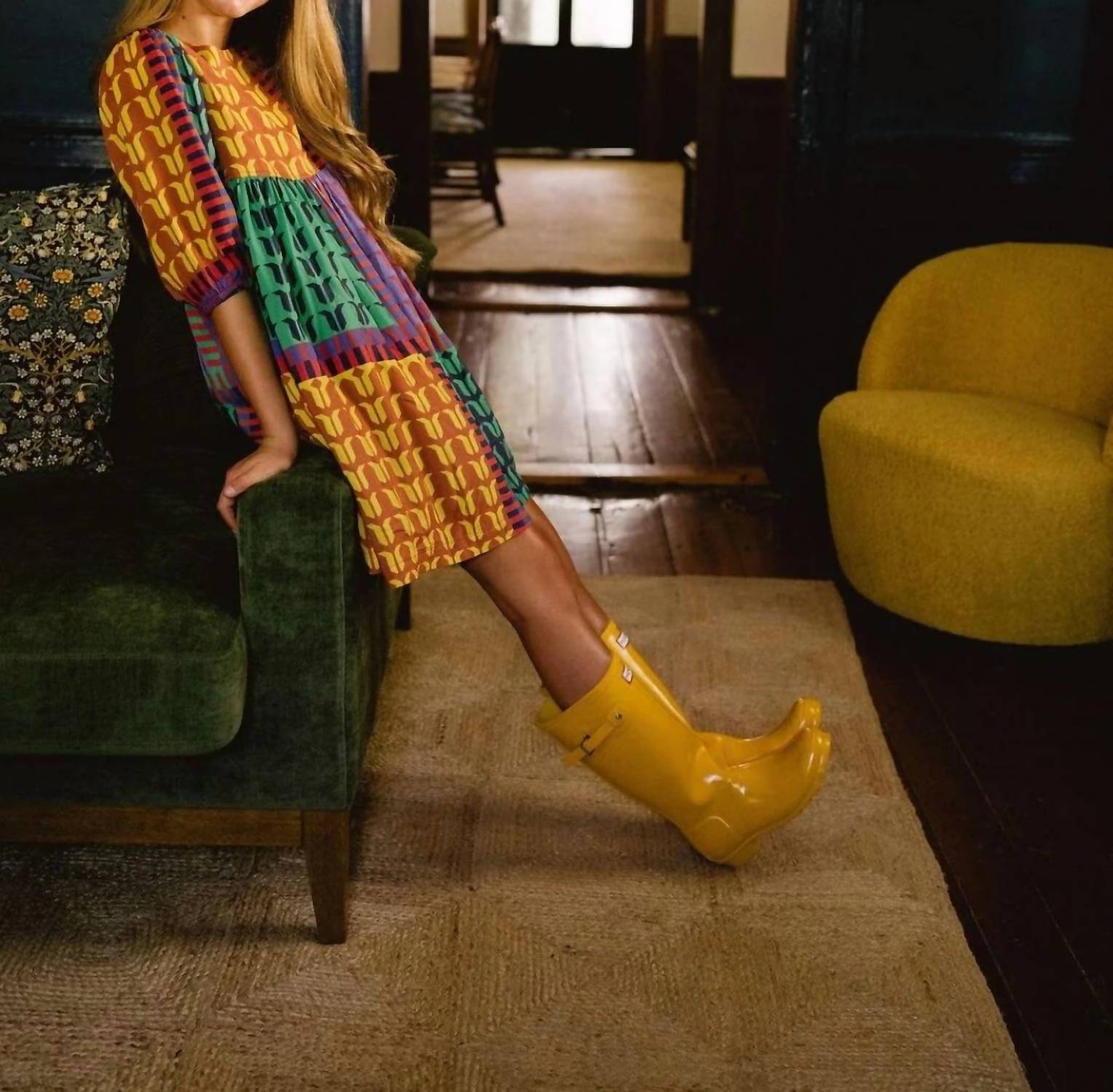 Briton Court - Girls Autumn Color Block Dress