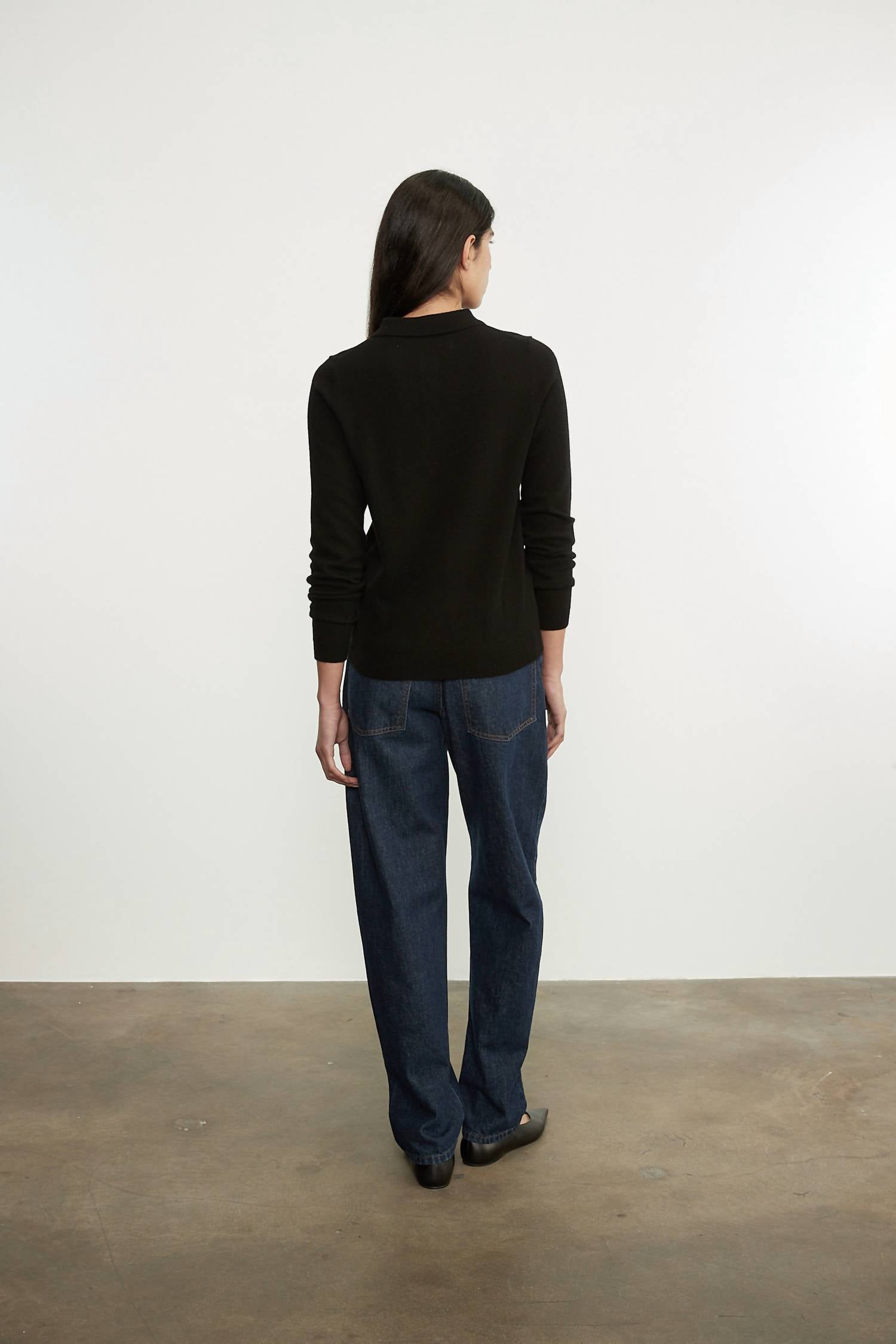 Enza Costa - KNIT CASHMERE POLO SWEATER