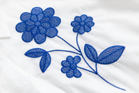 La'/Simona - Women’s Layered Embroidered Cotton Midi Dress