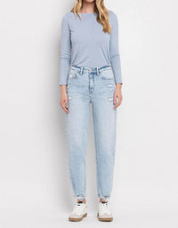 Flying Monkey - Super High Rise Barrel Leg Jeans