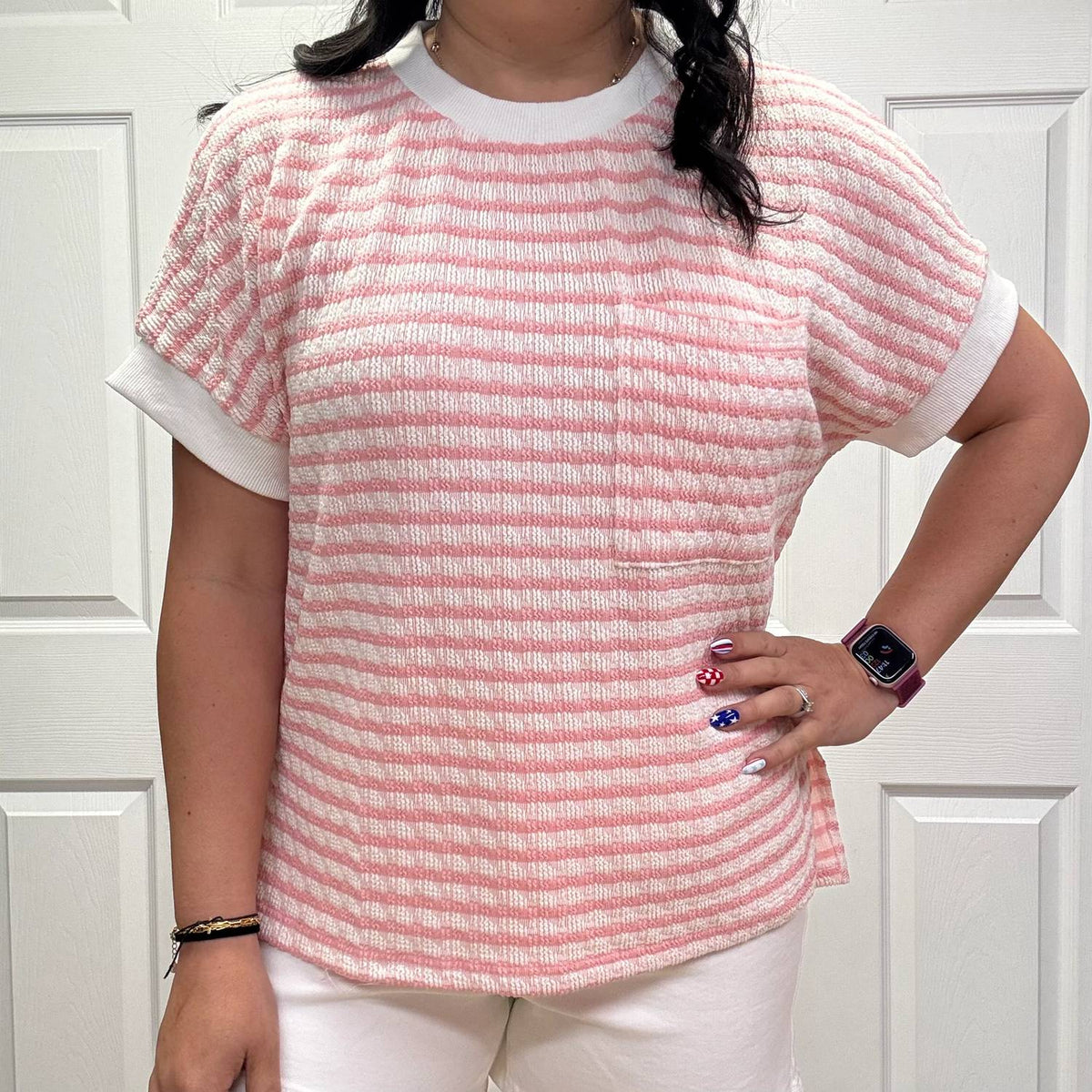 Sew In Love - Relaxed Fit Cuff Sleeve Top