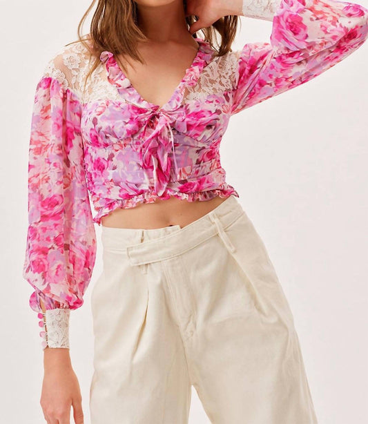 For Love & Lemons - LARA CROP TOP