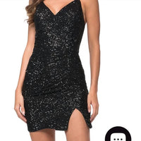 La Femme - Little Sequin Mini Dress