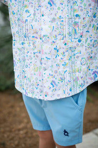 Blue Quail Clothing Co. - Kids Spring Otomi Short Sleeve Guayabera Shirt