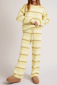 Le Lis - Stripe Sweater & Pants Set