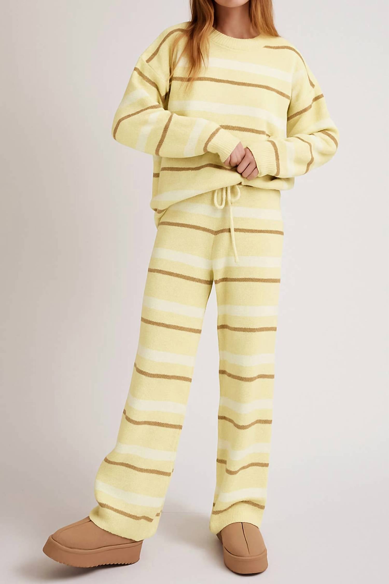 Le Lis - Stripe Sweater & Pants Set