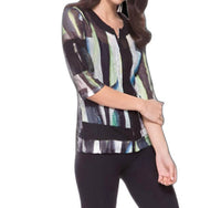 Exclusive Thredz - Light Full Mesh Zipper 3/4 Sleeve Jacket