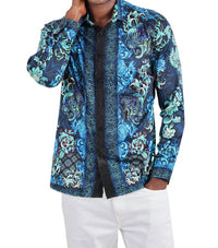 Barabas - Westerly Tiger Rhinestone Long Sleeve Shirt
