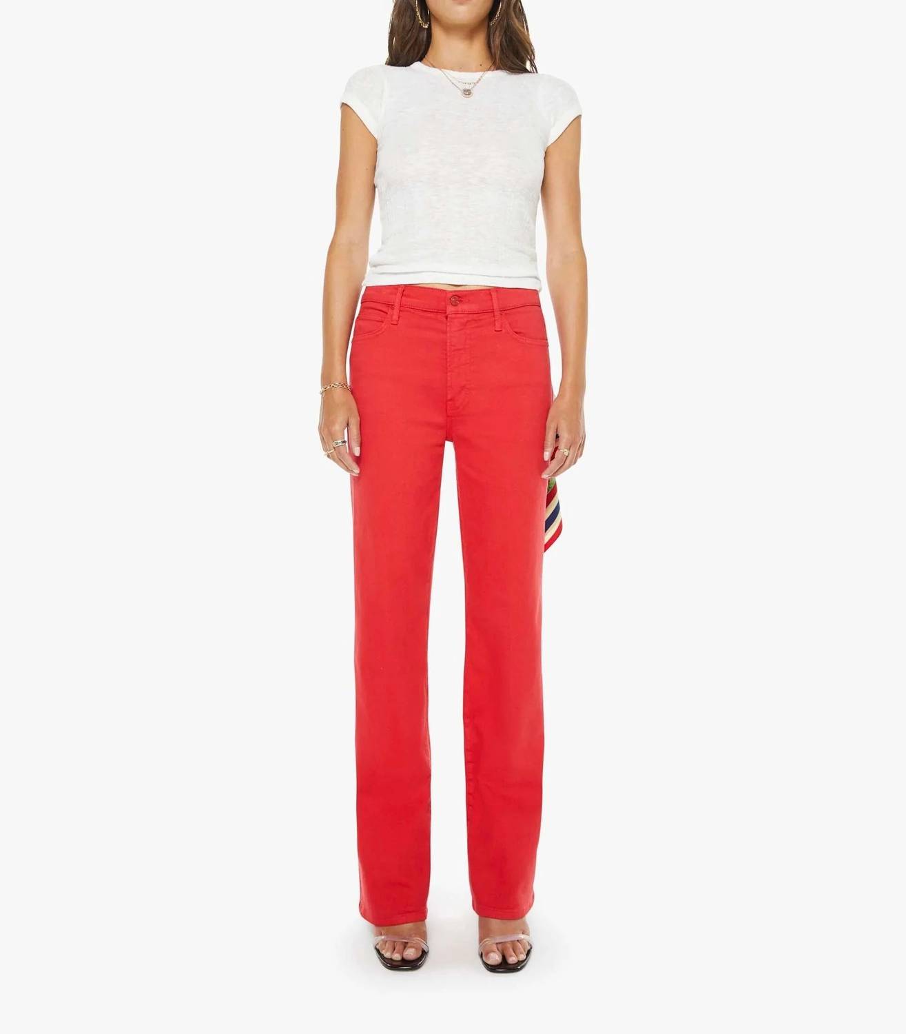 Mother - Kick It High Rise Straight Leg Jeans