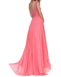 Sherri Hill - Beaded Chiffon Prom Dress