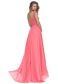 Sherri Hill - Beaded Chiffon Prom Dress