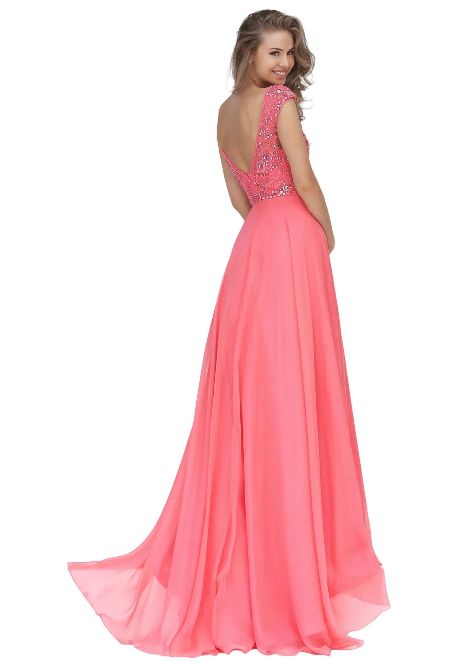 Sherri Hill - Beaded Chiffon Prom Dress