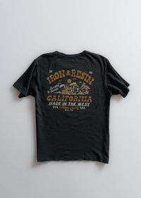Iron & Resin Men's Western Supply Co Pocket Tee in dark slate - men's t-shirt - detail view