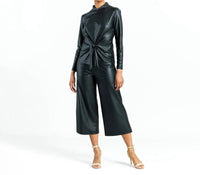 Clara Sunwoo - Liquid Leather Top