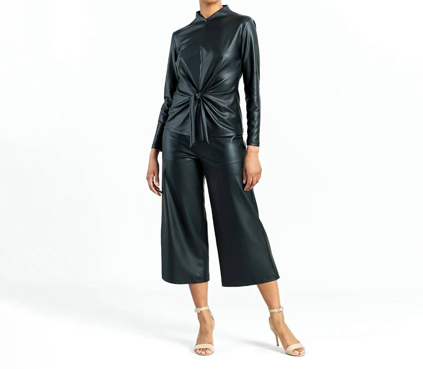 Clara Sunwoo - Liquid Leather Top