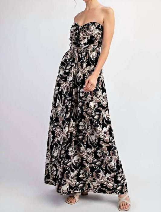 Ee:Some - Floral Wide Leg Jumpsuit