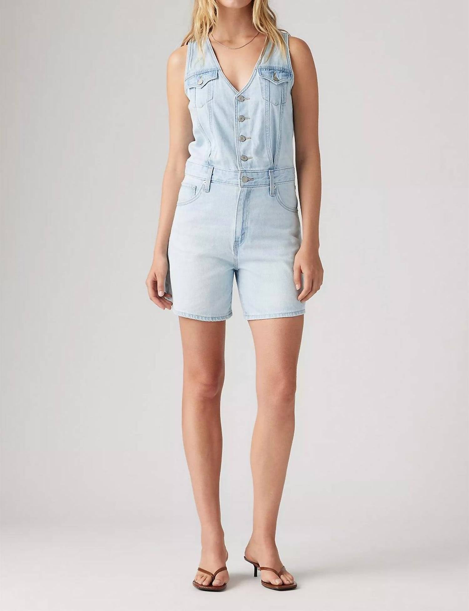 Levi'S - Vest Sleeveless Denim Romper