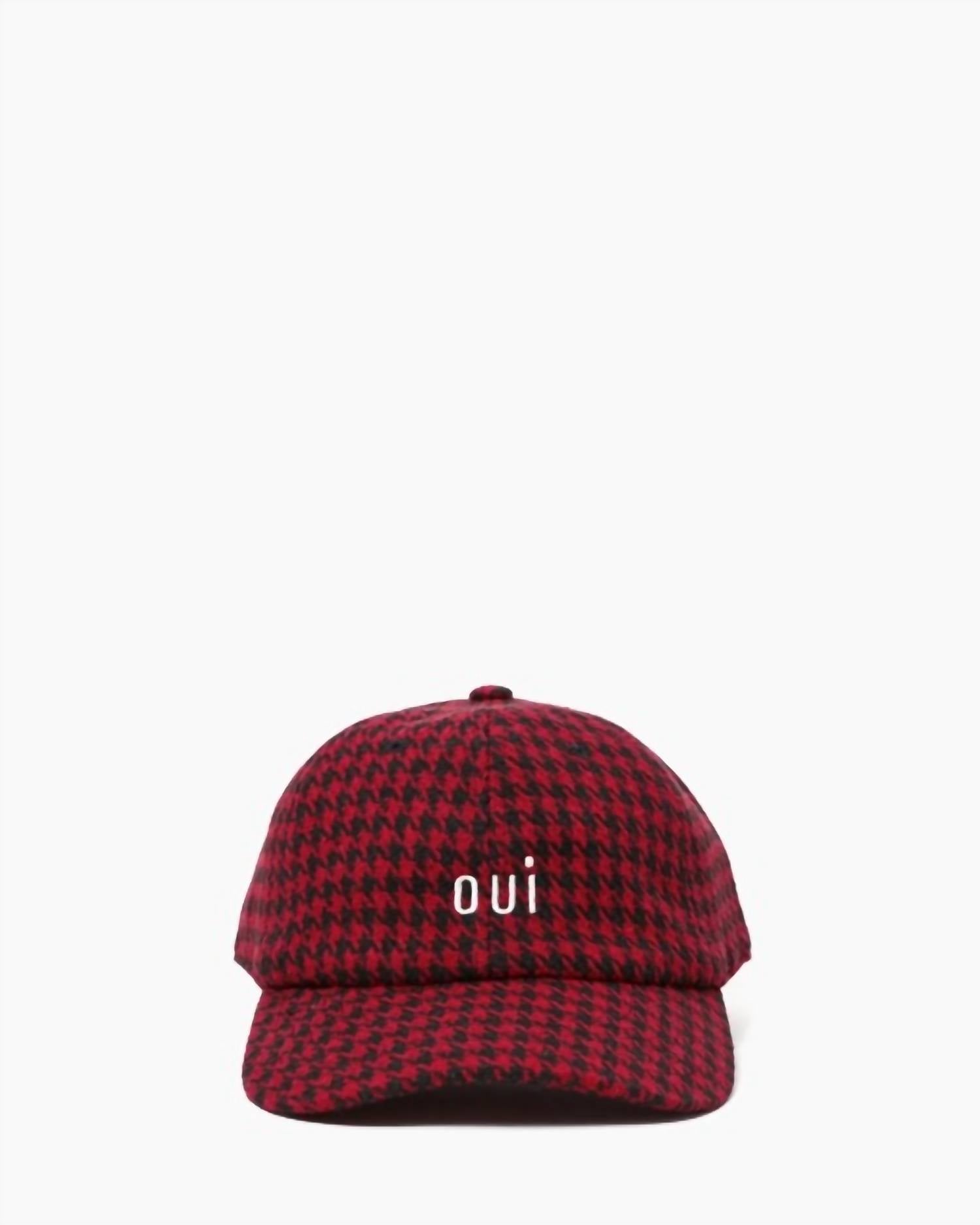 Clare V. - Houndstooth Baseball Hat