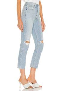 Agolde - Riley High Rise Straight Crop Jeans