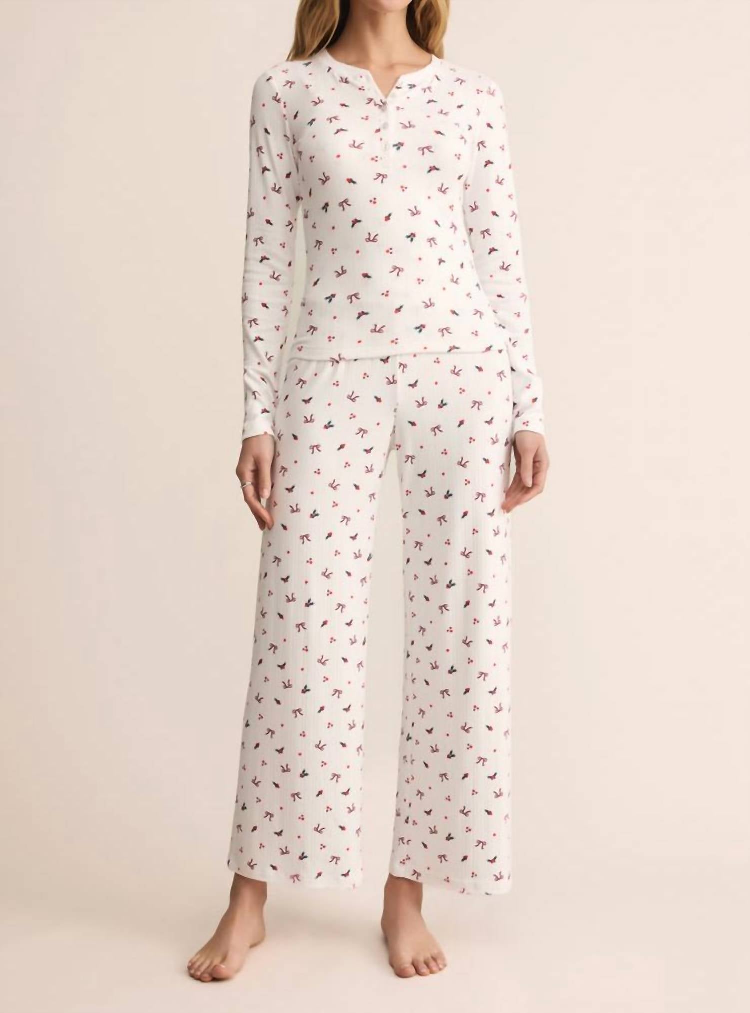 Z Supply - Holly Pointelle Long Sleeve Top