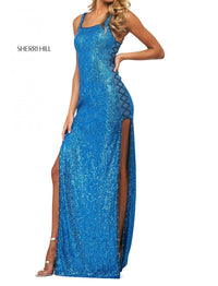 Sherri Hill - Sequin Slits Gown