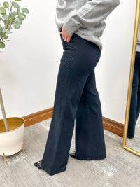 Jbd. - Women's Wide Leg Flare Patch Pocket Jeans