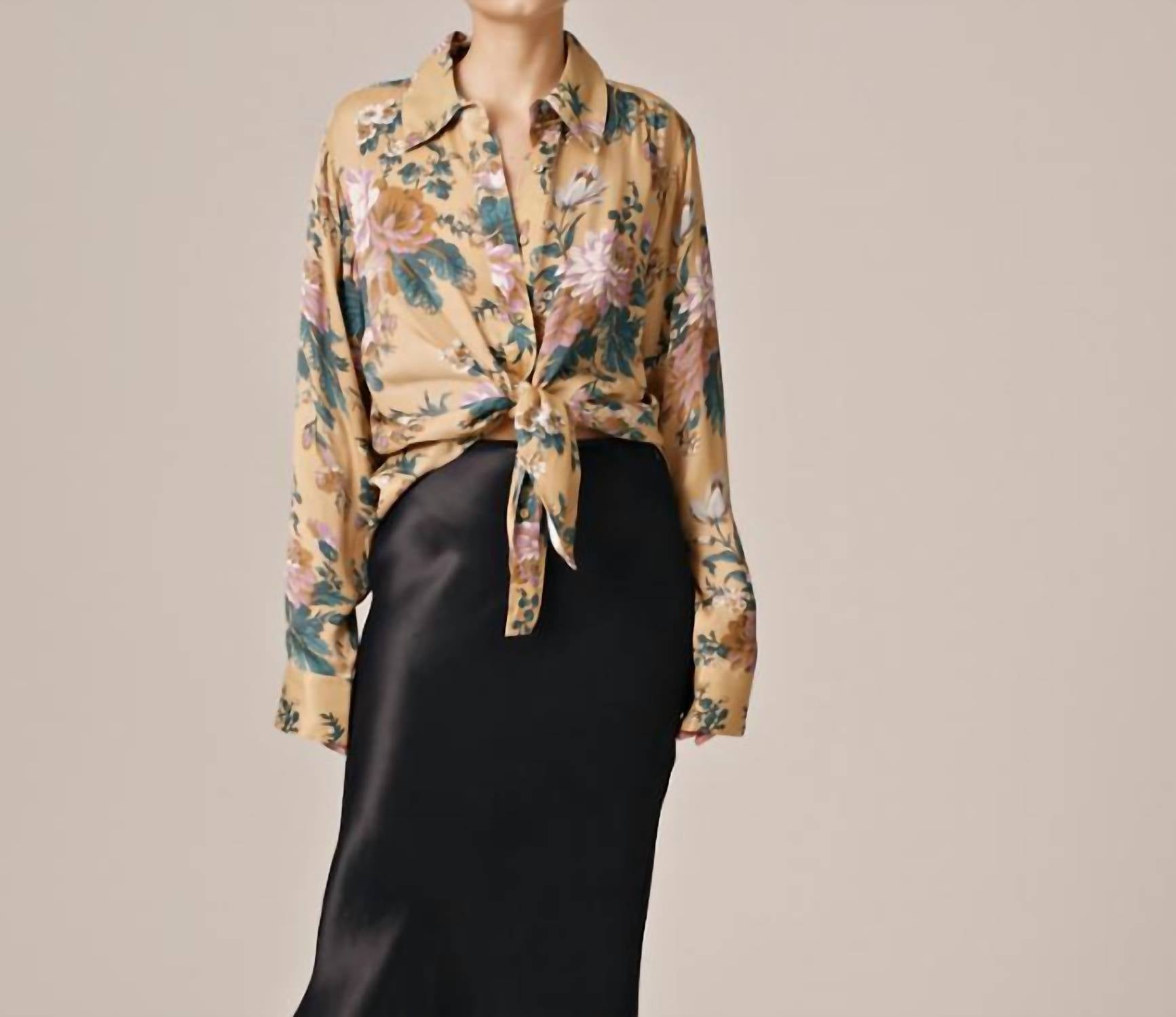 Crepe Satin Shirt