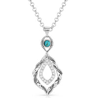 Montana Silversmiths - Women's Twisted In Time Crystal Necklace