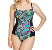It Figures - Marrakesh Print Insert One Piece Swimsuit