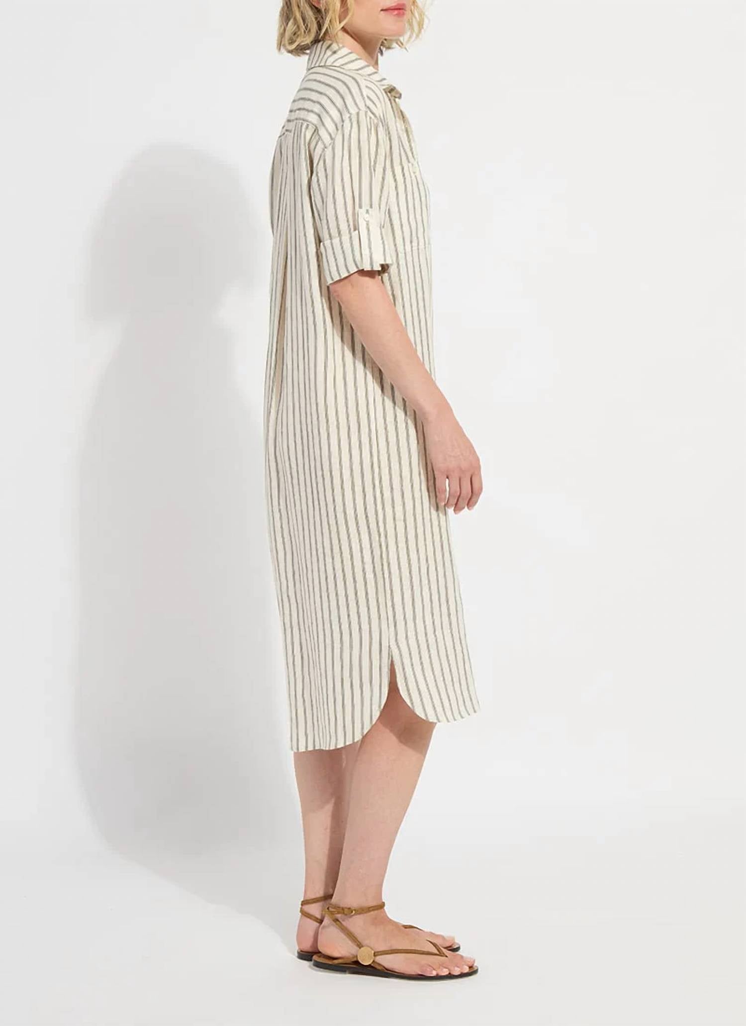 Lysse - Juniper Linen Tunic Shirt Dress