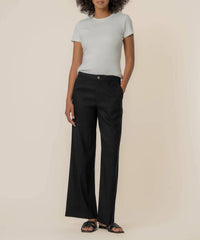 Kut From The Kloth - Meg Linen Straight Leg Pants