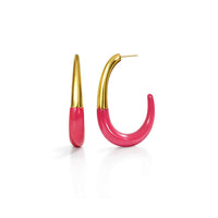 Gold & Honey - Women's J Hoop Earrings