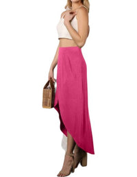 Ninexis - Hi-Low Open Front Maxi Skirt