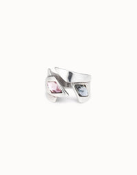 UNOde50 Women's Multicolor Ring in silver - women's jewelry - detail view