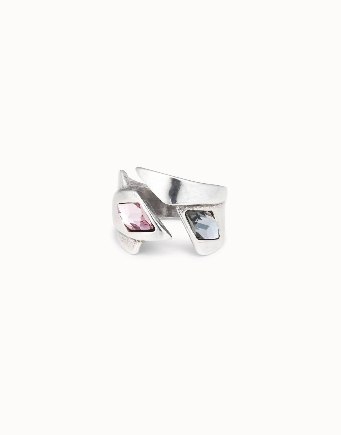 UNOde50 Women's Multicolor Ring in silver - women's jewelry - detail view