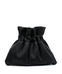 Street Level - Women's Ribbed Mini Evening Bag With Chain