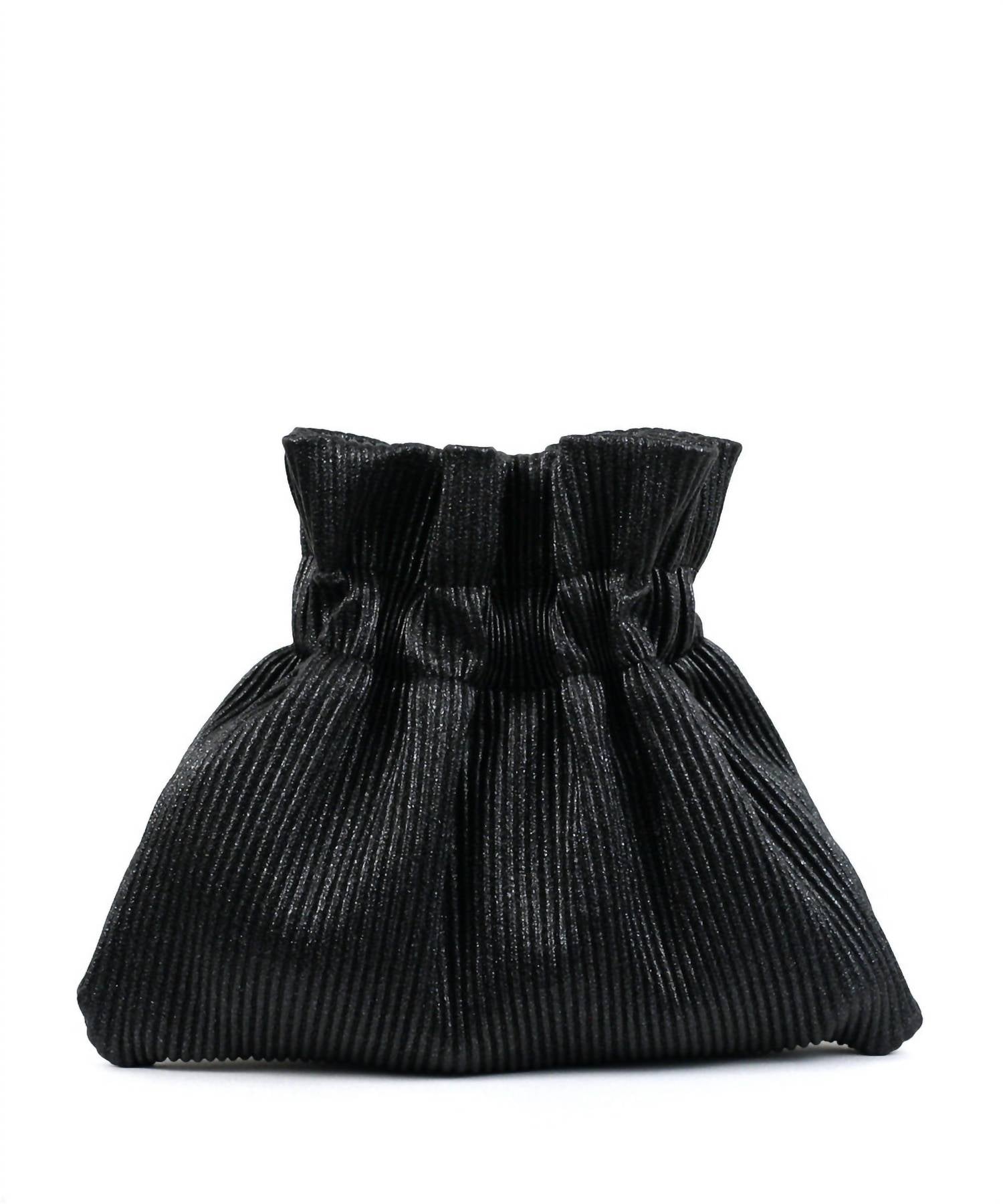 Street Level - Women's Ribbed Mini Evening Bag With Chain
