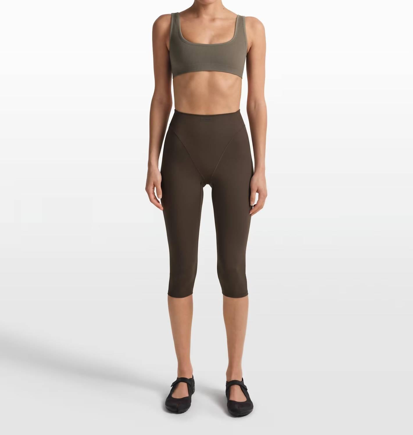 NikeSKIMS Ribbed Seamless Micro Scoop Bra in dune - women's intimate - view 5
