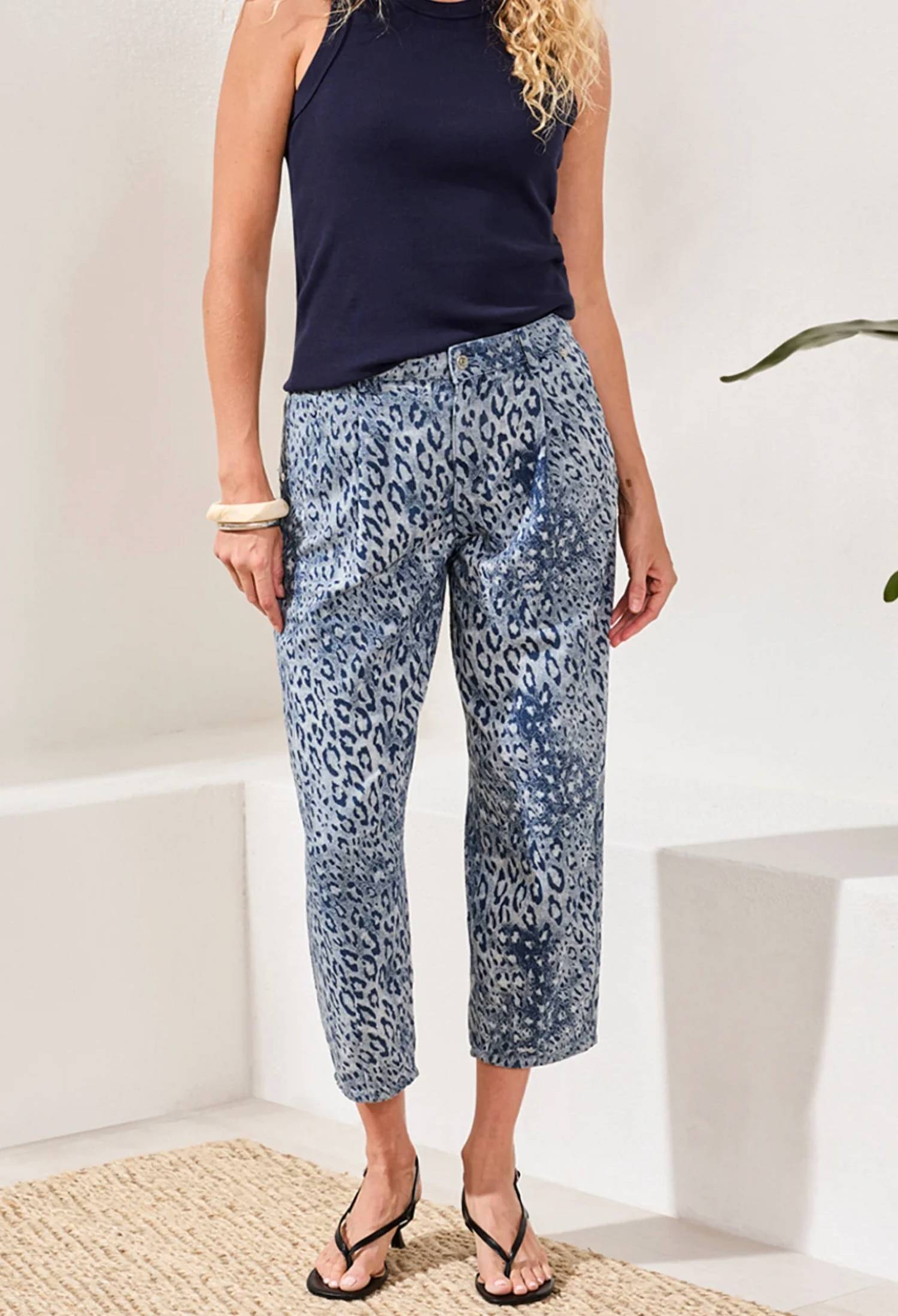 Tribal - Audrey Girlfriend Barrel Leg Jeans