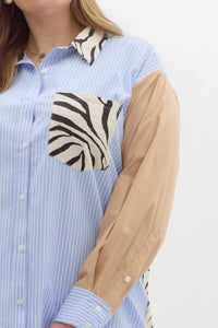 Entro - Multipattern Button Down Shirt