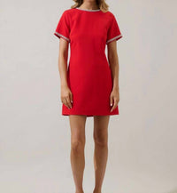 Sugarlips - Kaitlyn Rhinestone Shift Mini Dress