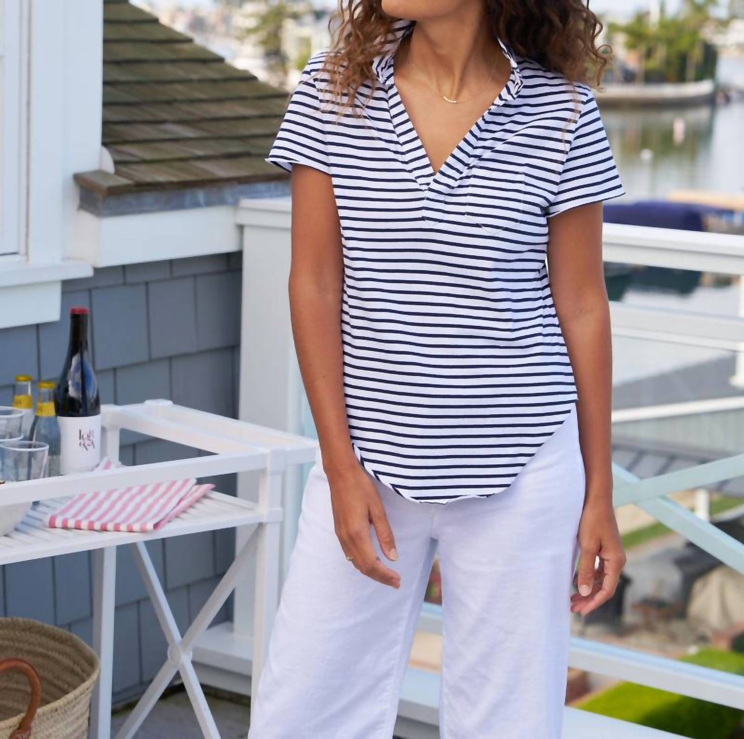 Frank & Eileen - Charlotte Perfect Polo Top