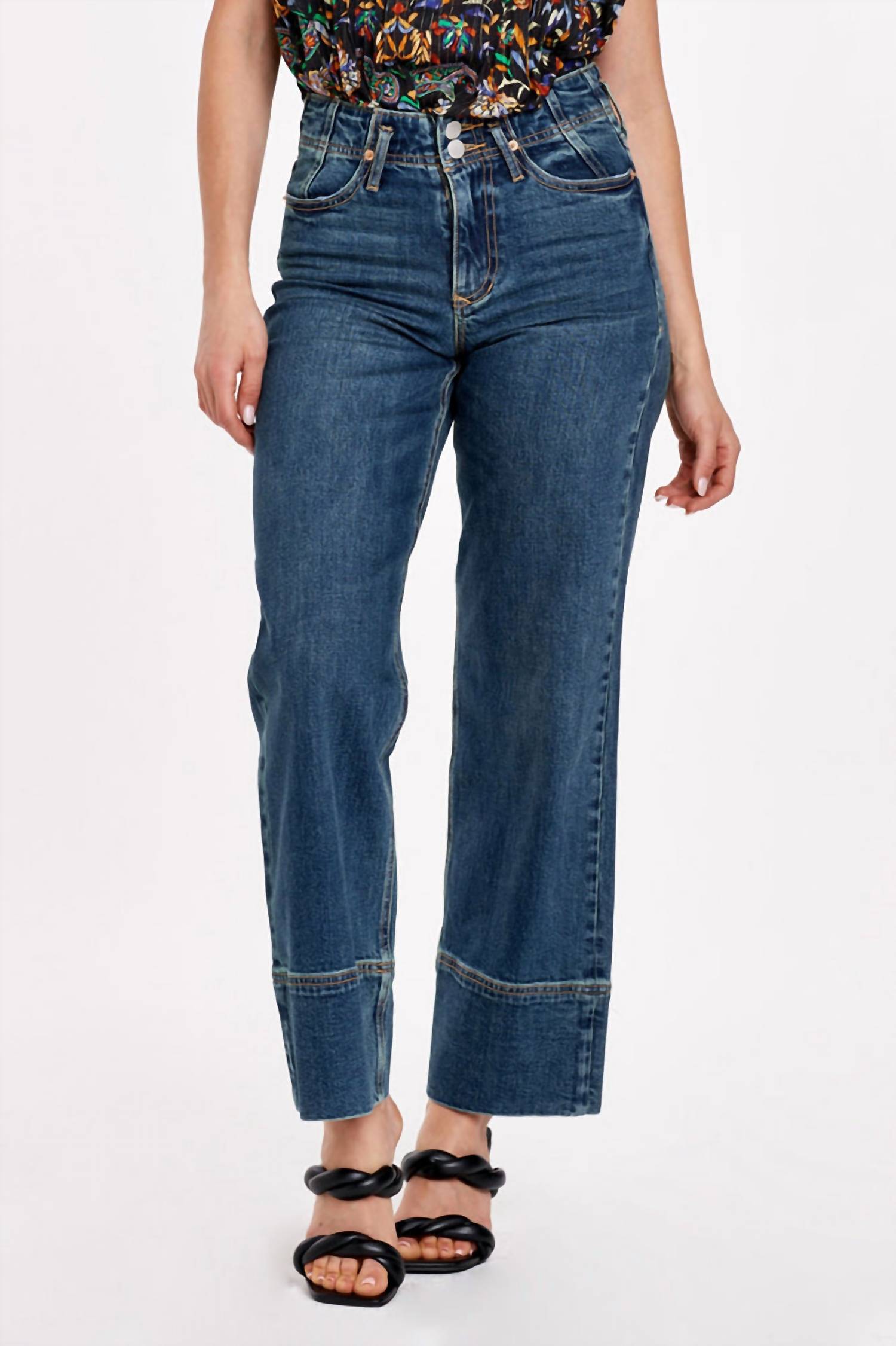 DEAR JOHN DENIM Holly High-rise Straight Leg Jeans in gysun - women's jeans - view 4