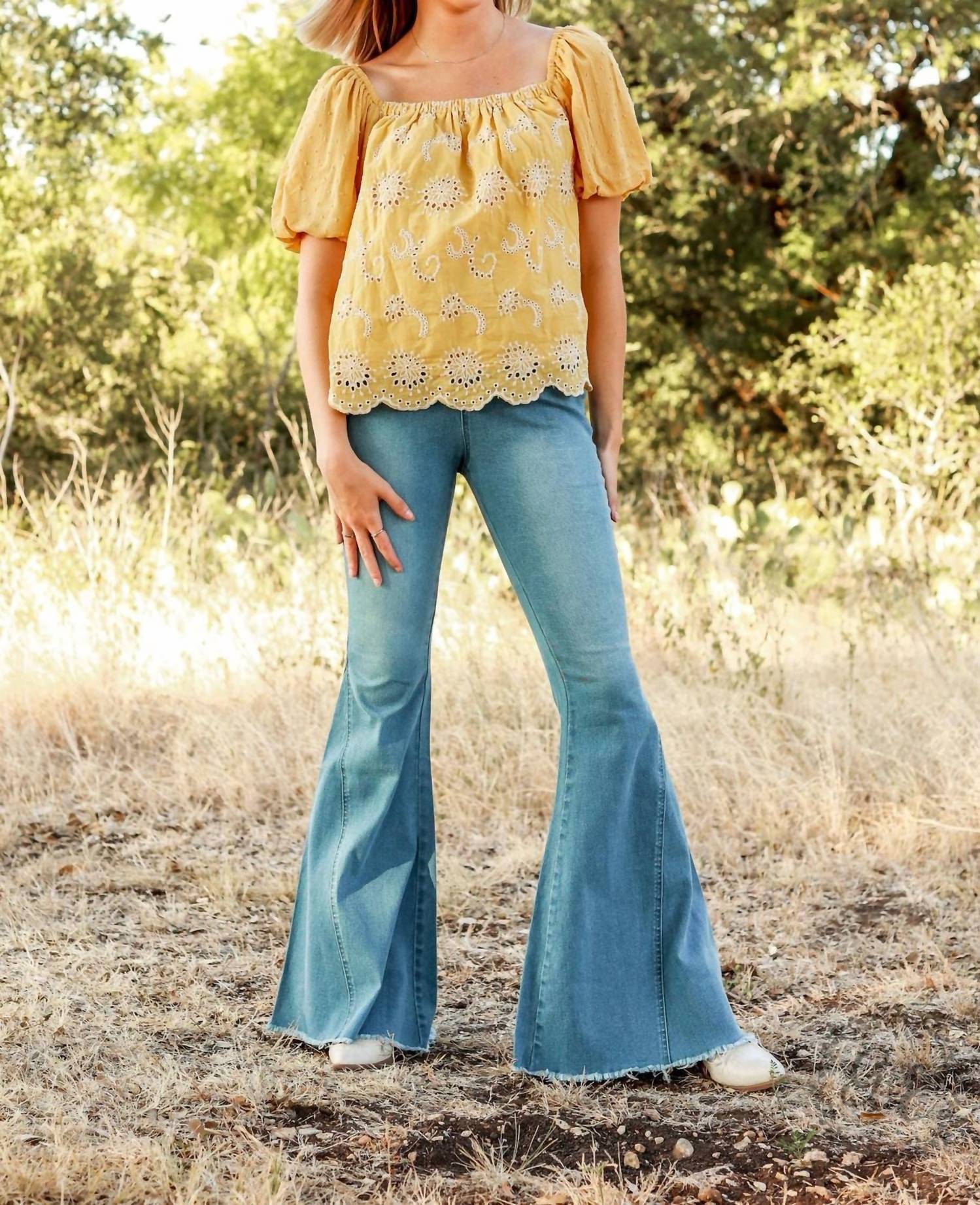 Southern Grace - The Jolene High Rise Flare Denim